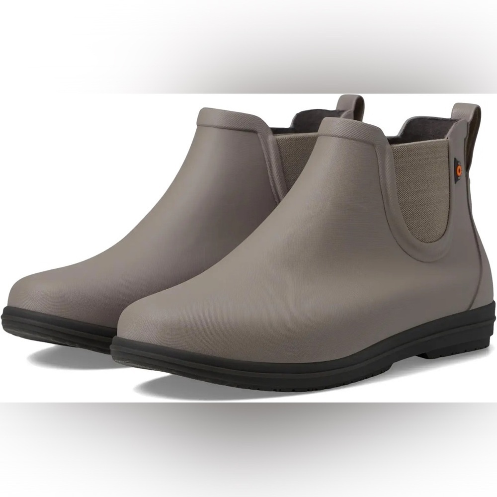Bogs Sweetpea‎ II Chelsea Plush Women's Rain Boots, Black, W 10